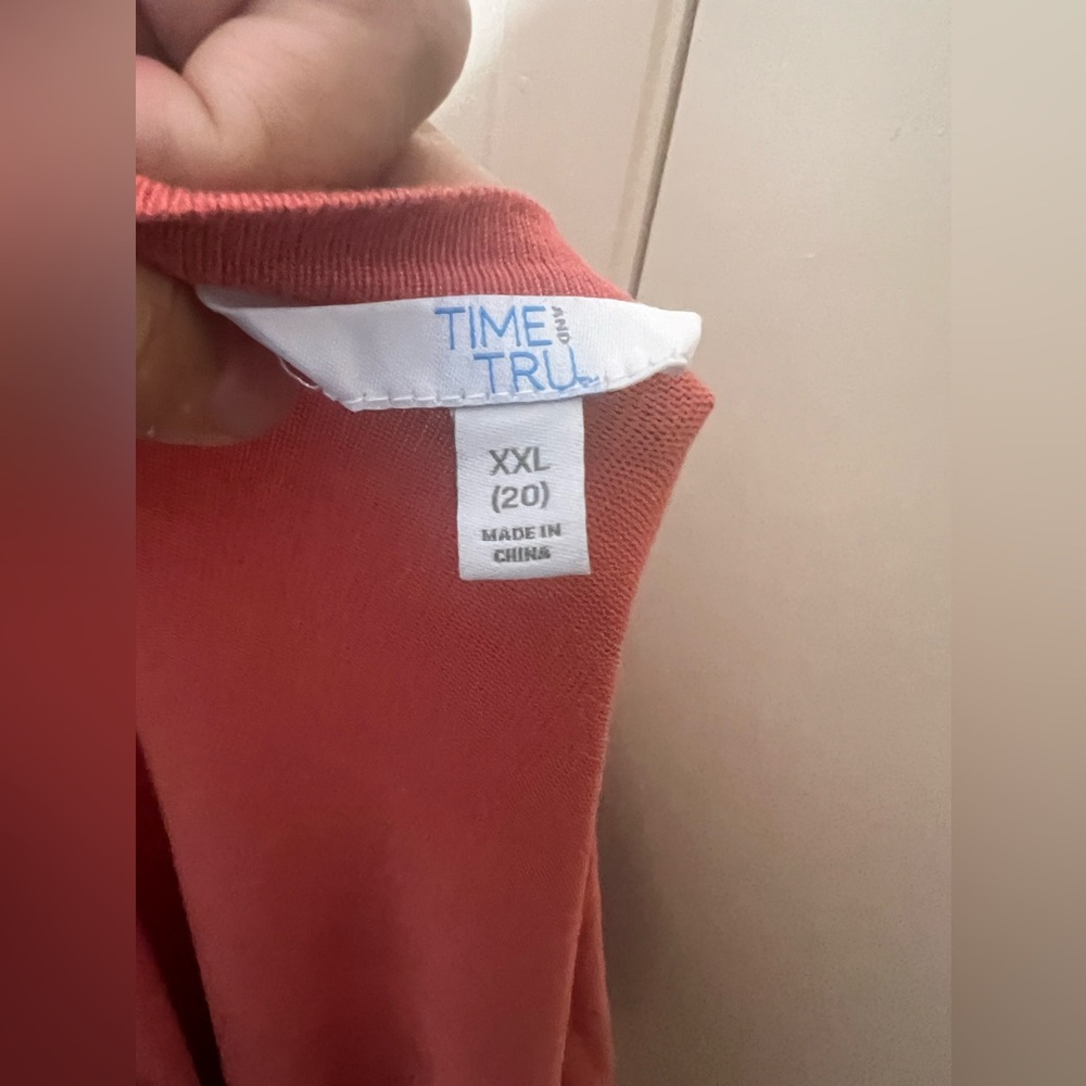 BUNDLE MPH Collection Shirt Dress (2X) Bundled w/ Free Time and Tru cardigan XXL - Picture 8 of 9